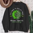 Its Okay To Not Be Okay Mental Health Awareness Green Ribbon Sweatshirt Gifts for Old Women