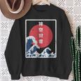Japanese Retro Style Kanagawa The Great Wave Sweatshirt Gifts for Old Women