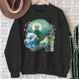 Japonés Tortuga Mar Gran Ola Kanagawa Japón Arteintage Camisa de entrenamiento Regalos para ancianas