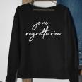 Je Ne Regrette Rien No Regrets France French Fun Sweatshirt Gifts for Old Women
