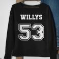 Jersey Style 53 1953 Willys 4X4 Vintage Mb Army Truck Car Sweatshirt Gifts for Old Women