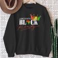 Junenth Black King African American Boys Black Pride Sweatshirt Gifts for Old Women