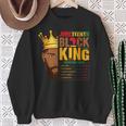 Junenth Black King Nutritional Facts Pride African Mens Sweatshirt Gifts for Old Women