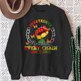 Junenth Breaking Every Chain Since 1865 Independence Day Sweatshirt Gifts for Old Women