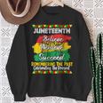 Junenth Is My Independence Day Black Pride Sweatshirt Gifts for Old Women