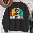 Junenth Remember Our Ancestors Free Black African Sweatshirt Gifts for Old Women