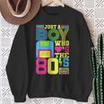 Just A Boy Who Loves The 80'S Party 80S Outfit 1980S Costume Sweatshirt Gifts for Old Women