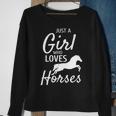 Just A Girl Who Loves Horses Riding Girls Horse Sweatshirt Gifts for Old Women