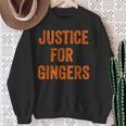Justice For Gingers Pride Ginger Irish Sweatshirt Gifts for Old Women