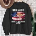 Kangaroo Us Flag 4Th Of July Father's Day Kangaroo Dad Sweatshirt Gifts for Old Women