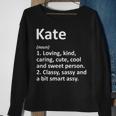 Kate Definition Personalized Name Birthday Idea Sweatshirt Gifts for Old Women