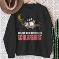 Katze Schlafanzug Das Ist Mein Offizielles Schlaf Sweatshirt Geschenke für alte Frauen