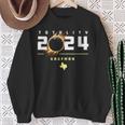 Kaufman Texas 2024 Total Solar Eclipse Sweatshirt Gifts for Old Women