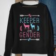 Keeper Of The Gender Buck Or Doe In Blue And Pink Party Sweatshirt Gifts for Old Women