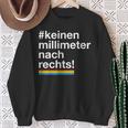 Keinen Millimeter Nach Rechts Lgbt Democratie Love Sweatshirt Geschenke für alte Frauen