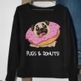 Kids Pugs & Donuts Pug Lover Candy Fan Girl Sweatshirt Gifts for Old Women