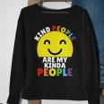 Kind People Are My Kinda People Kindness Smiling Sweatshirt Gifts for Old Women