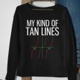 My Kind Of Tan Lines Math Pun Trigonometry Sweatshirt Gifts for Old Women