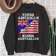 Kinda American Kinda Australian America Australia Usa Sweatshirt Gifts for Old Women