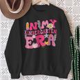 In My Kindergarten Era Back To School Kindergarten Retro Sweatshirt Gifts for Old Women