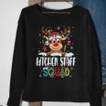 Kitchen Staff Squad Reindeer Lunch Lady Christmas Sweatshirt Gifts for Old Women