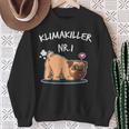 Klimakiller No 1 Cute Pug Dog Lover Sweatshirt Geschenke für alte Frauen
