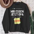 Komm Wir Essen Opa Punctuation Mark Comma Sayings Sweatshirt Geschenke für alte Frauen