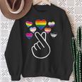 Kpop Gay Pride Lgbt Trans Pan Bisexual Ace Nonbinary Lesbian Sweatshirt Gifts for Old Women