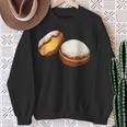 Krapfen Faschingskrapfen Berlin Pancakes Sweatshirt Geschenke für alte Frauen