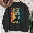 Kung Fu Retro Vintage Sunset Chinese Martial Arts Sweatshirt Geschenke für alte Frauen