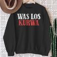 Kurwa Was Los Kurwa Poland Polska Sweatshirt Geschenke für alte Frauen