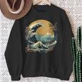 La Gran Ola Y Las Montañas Arte Japonés Kanagawa Camisa de entrenamiento Regalos para ancianas