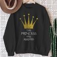 La Princesa Ha Llegado A Niñas Corona Princesa Camisa de entrenamiento Regalos para ancianas
