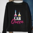 Lab Queen Lab Technician Medical Laboratory Scientist Sweatshirt Gifts for Old Women