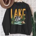 Lake Life Angeln Bootfahren Segeln Lustig Outdoor Sweatshirt Geschenke für alte Frauen
