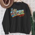 Las Vegas Nevada Nv Vintage Retro Souvenir Sweatshirt Gifts for Old Women