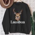 Lausbua Hirsch Lederhose Kinder Trachten Oktoberfest Outfit Sweatshirt Geschenke für alte Frauen