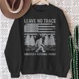 Leave No Trace America National Parks No Trace Bigfoot Sweatshirt Gifts for Old Women