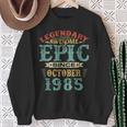 Legendary Awesome Epic Since October 1985 Birthday 35Th Sweatshirt Gifts for Old Women