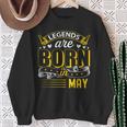 Legends Are Born In May Birthday Month Sweatshirt Gifts for Old Women