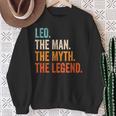 Leo The Man The Myth The Legend First Name Leo Sweatshirt Gifts for Old Women