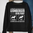 Leonberger Kein Pony Dog Dog Saying Dog Sweatshirt Geschenke für alte Frauen