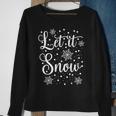 Let It Snow Christmas Pajamas Sweatshirt Gifts for Old Women