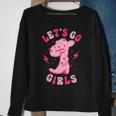 Let's Go Girls Western Cowgirl Hat Boot Bachelorette Paty Sweatshirt Gifts for Old Women