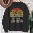 Let's Roll Jiu Jitsu Hand Brazilian Bjj Martial Arts Sweatshirt Gifts for Old Women