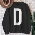 Letter D Spell Out Team Name Business Family Photo Sweatshirt Gifts for Old Women