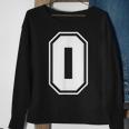 Letter O Number 0 Zero Alphabet Monogram Spelling Counting Sweatshirt Gifts for Old Women