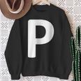 Letter P Sweatshirt Geschenke für alte Frauen