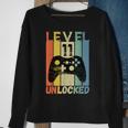 Level 11 Unlocked Birthday Gamer Boys Video Game Sweatshirt Gifts for Old Women