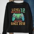 Level 12 Unlocked 12Th Birthday 12 Year Old Gamer Bday Sweatshirt Gifts for Old Women